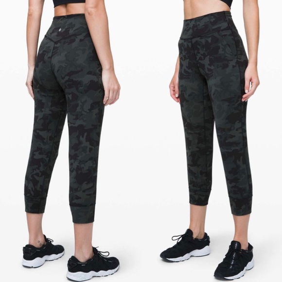 lululemon athletica Pants - Lululemon Align Jogger Crop Green Camo Size 4